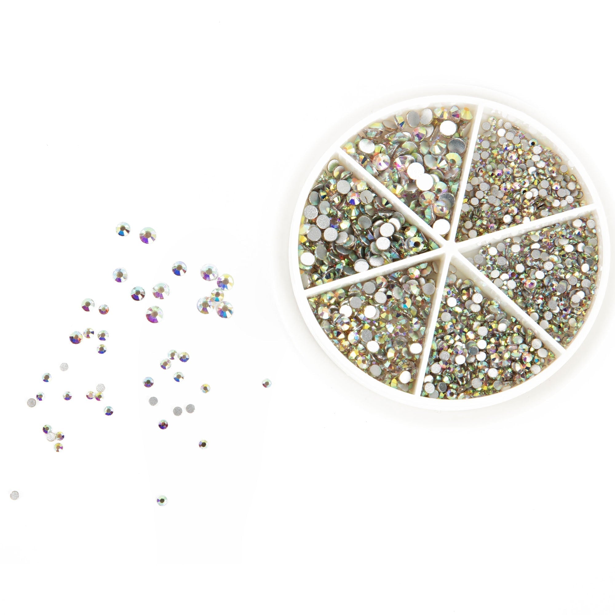 Cousin DIY Crystal Flatback Variety Pack, Clear AB, 23g, 1248 Piece, Adult, Unisex