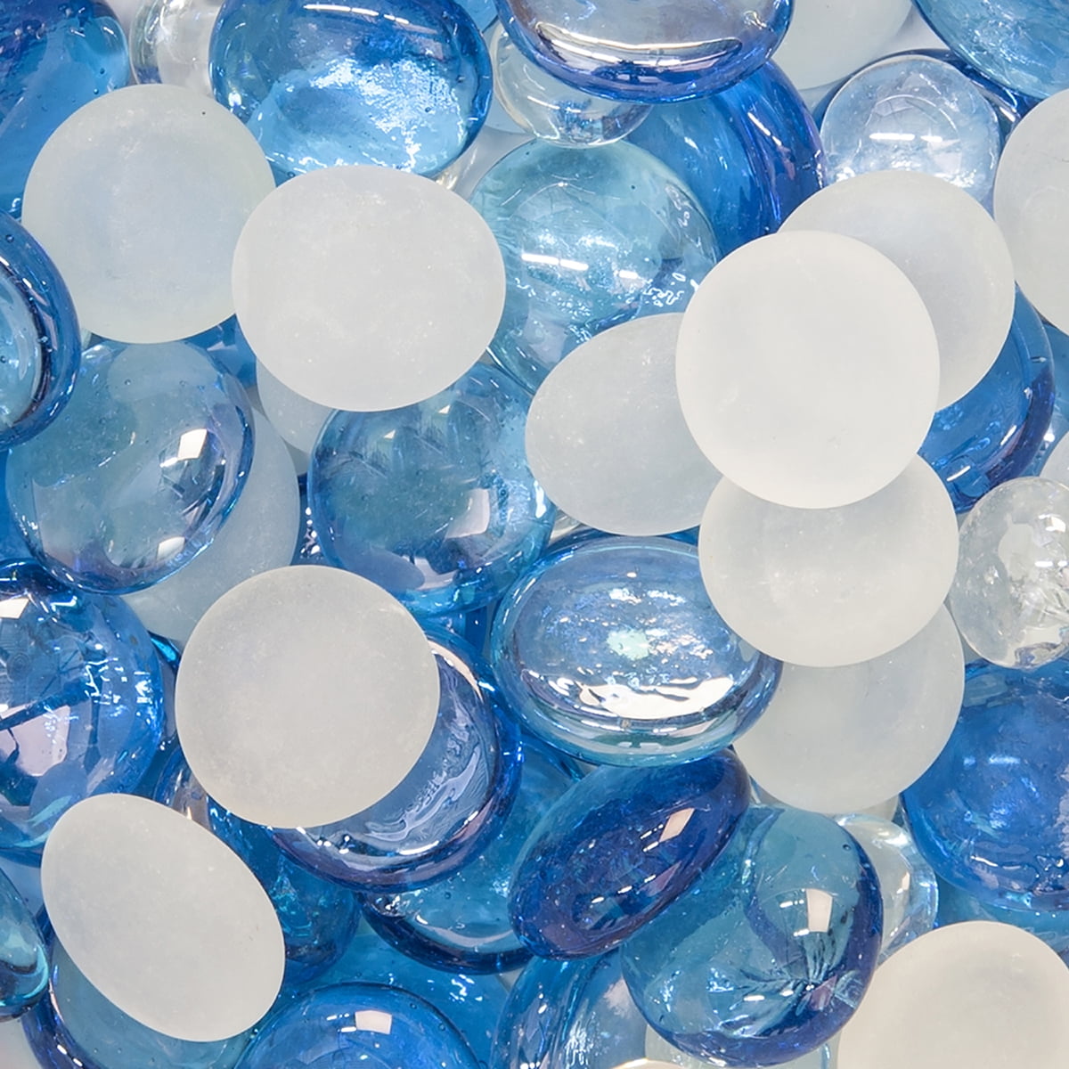 Akasha Superfoods Dusk Blue Glass Loose Gemstone, 38 oz