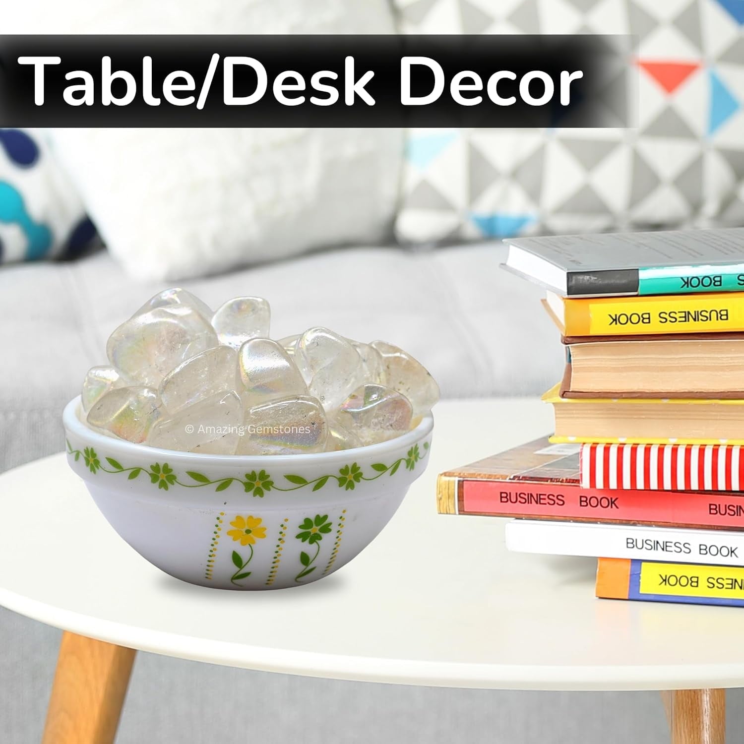 Angel Aura Quartz Crystal Tumbled Stones Polished Rocks (1 OZ)