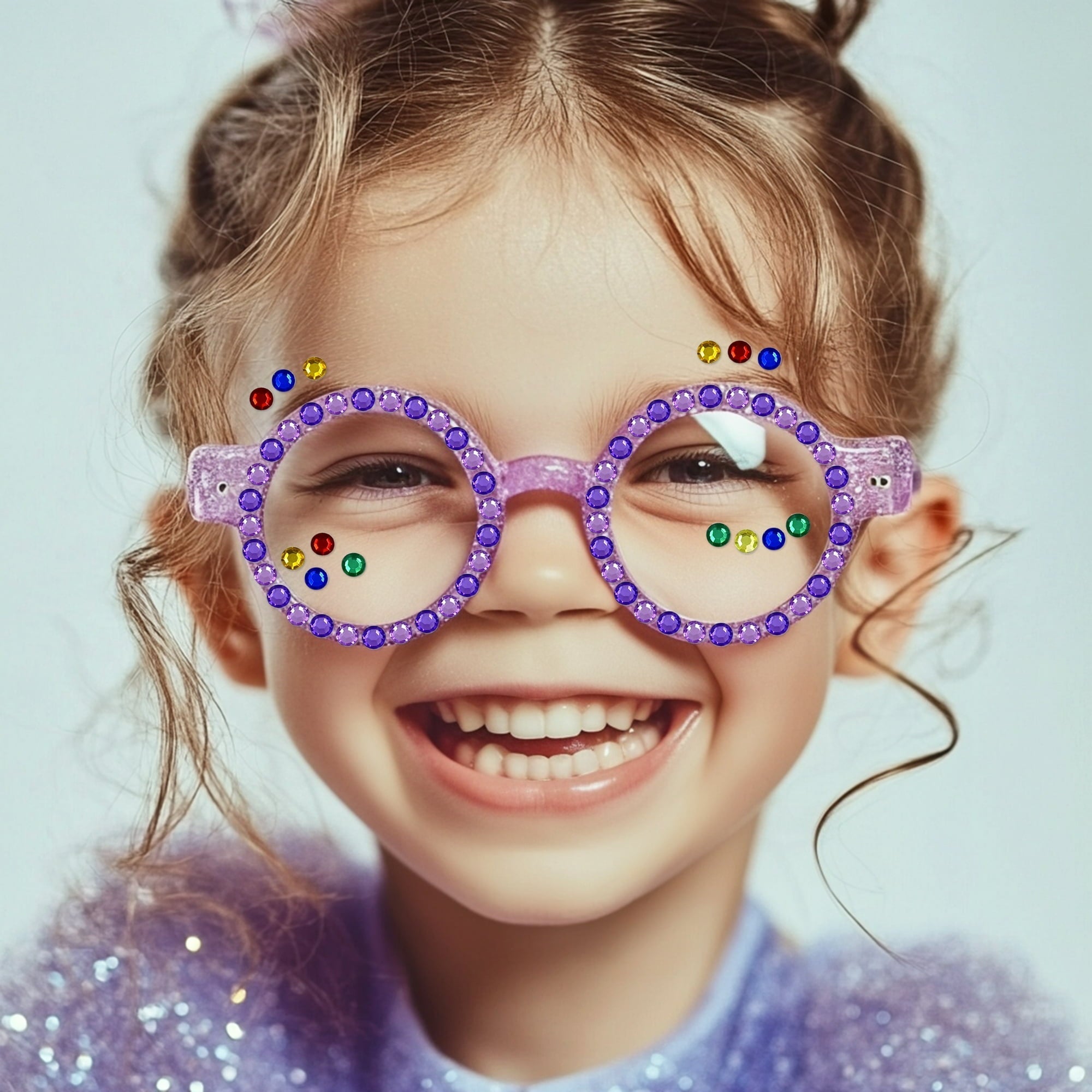 Hello Hobby Multicolor Adhesive Round Gemstones for Scrapbooking and DIY Projects