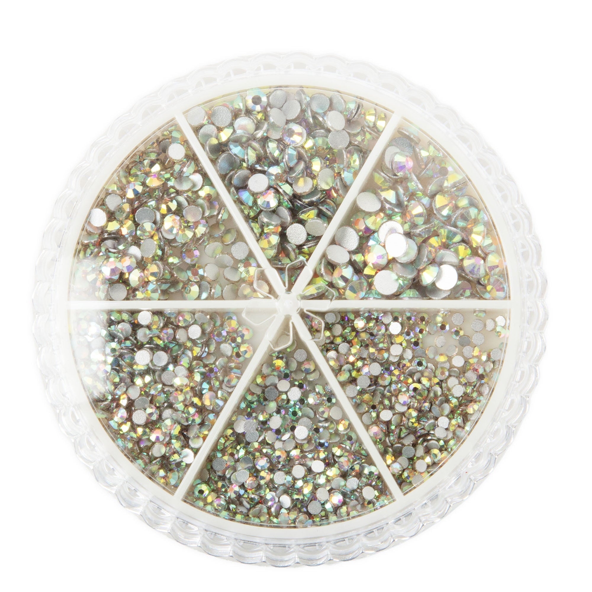 Cousin DIY Crystal Flatback Variety Pack, Clear AB, 23g, 1248 Piece, Adult, Unisex