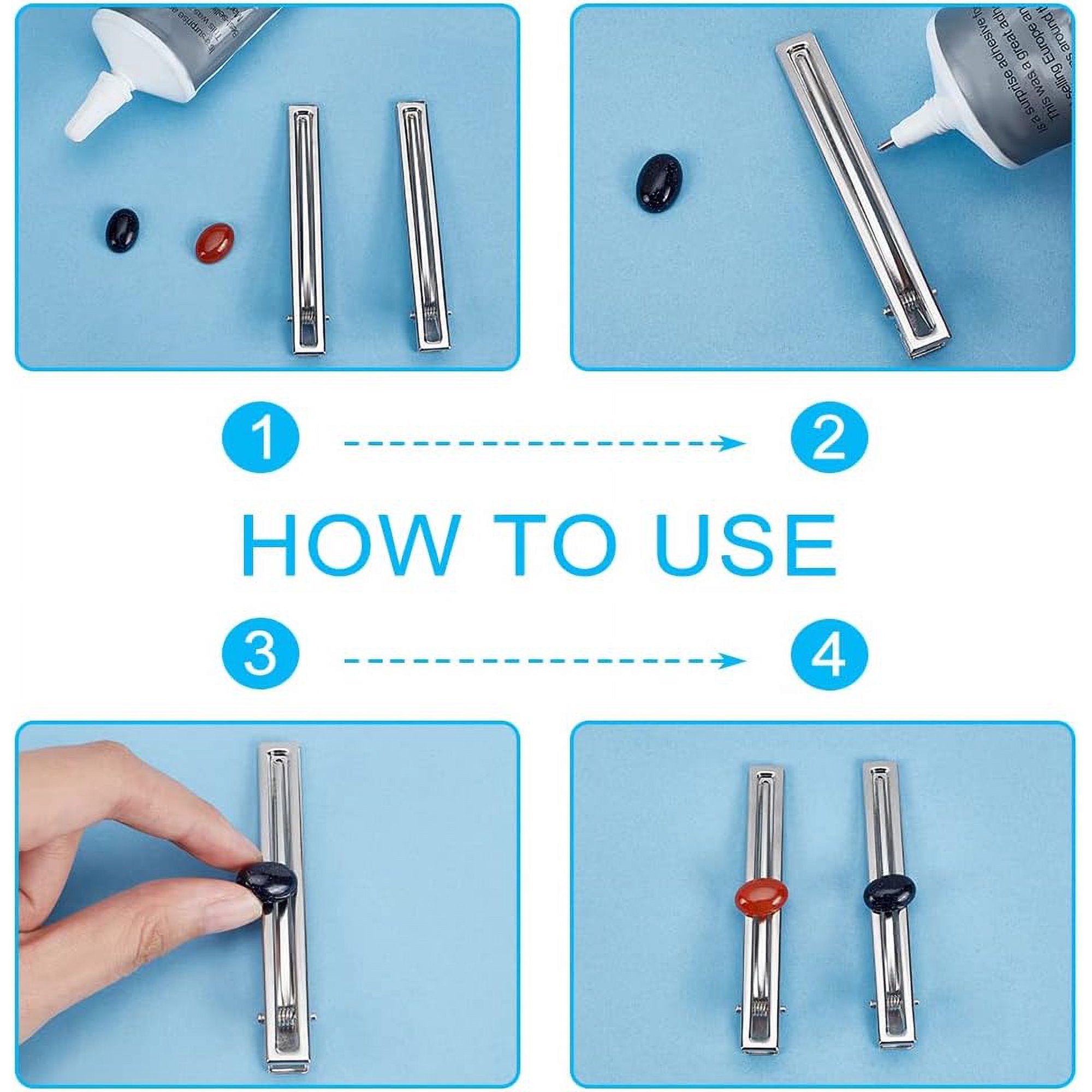 48pcs Oval Dyed Natural Agate Cabochons 14x10mm Flatback Semi-Precious Gemstones Cabochons 23 Colors Healing Quartz Chakra Crystal Stone for Jewelry Making 1 Box