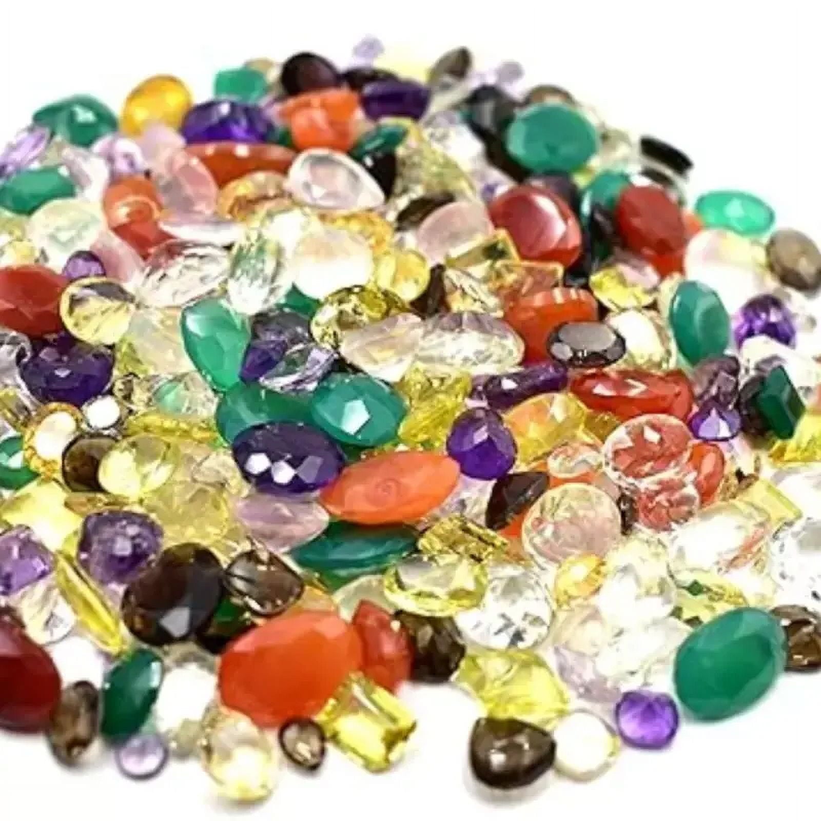 Over 100 Carats of Natural Mix Loose Faceted Semi-Precious Gemstones Lot Parcel
