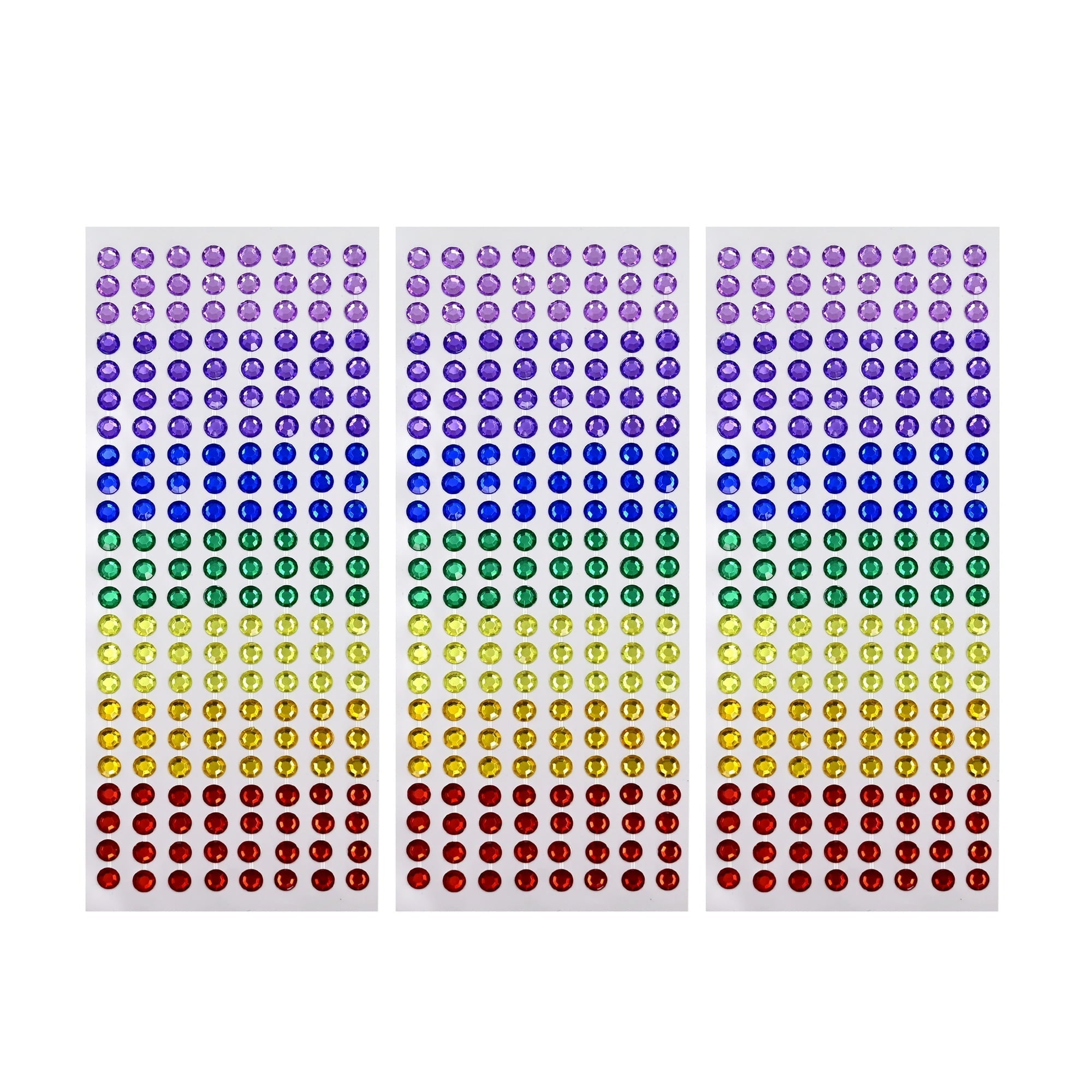 Hello Hobby Multicolor Adhesive Round Gemstones for Scrapbooking and DIY Projects