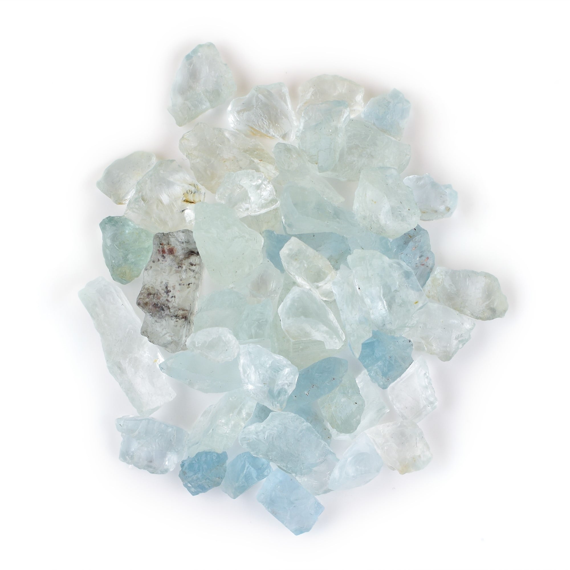 150 Carats Natural Raw Aquamarine Rough Rock Crystal Gemstone, Chakra Healing Energy Birthstone Crystal for Jewelry Making Supplies, Gift for her, DIY Crafts, Wholesale Bulk "Good Luck" Stone pack
