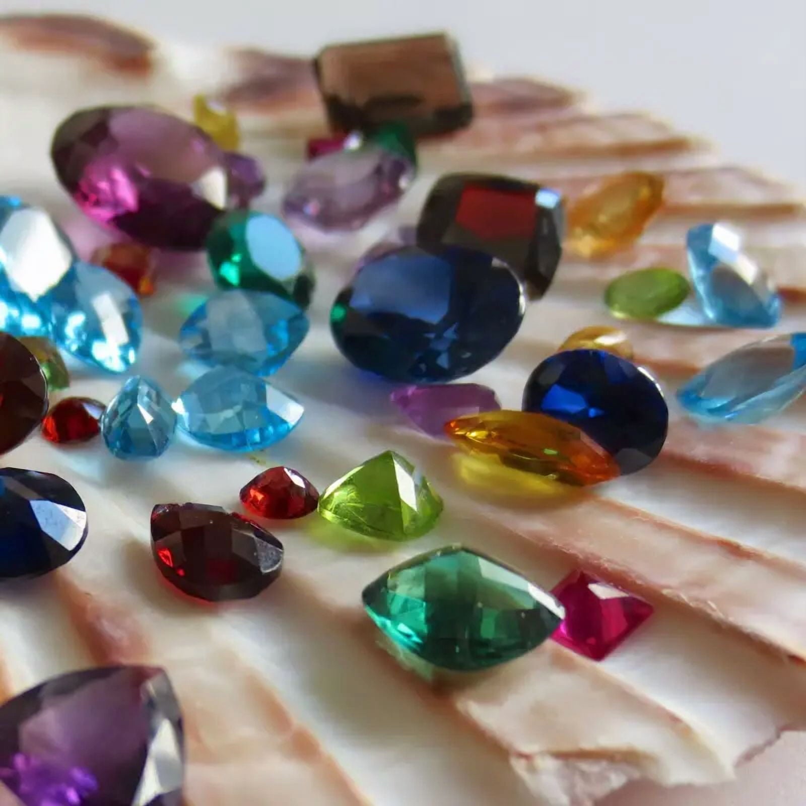 Loose Gemstones Natural Semi Precious Faceted Mix Gems 100 Carat Lot